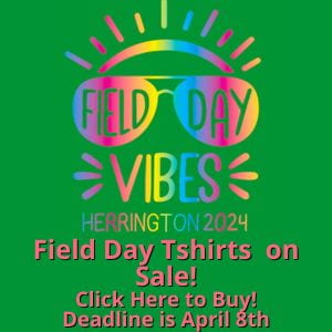 Field Day Vibes Herrington2024 Field Day Tshirts on Sale! Click Here to Buy! Deadline is April 8th